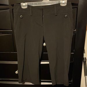 Black Capri length dress pants
